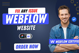 fix webflow issue, update webflow website pages, webflow expert
