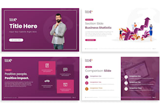design a premium company profile presentation in powerpoint in 1 days