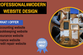 create accounting website  bookkeeping finance insurance website