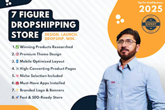 build shopify dropshipping store, redesign shopify store, shopify website