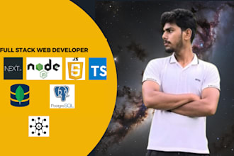 develop a professional react js, next js and mern stack web application