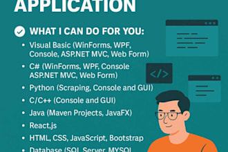 develop c sharp tasks, asp dot net projects in visual studio