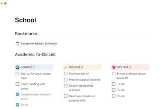 create a clean and aesthetic notion study dashboards for students and learners