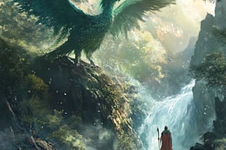 design unique book cover,fantasy book cover