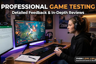 test your mobile game and provide detailed feedback