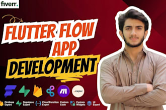 build a flutter flow app, flutterflow low code app developer