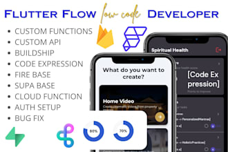 build flutter flow app, flutter flow mobile app development flutterflow