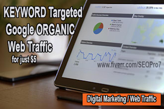 drive keyword targeted google organic web traffic