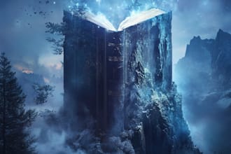 design fantasy book cover, thriller book cover design