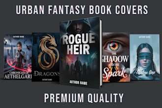 design an urban or fantasy book cover in just 6 hours