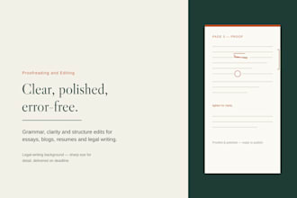 proofread your work with precision and quick turnaround