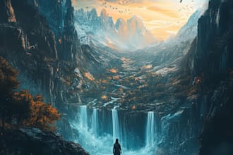 fantasy book cover, thriller book cover design