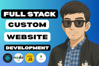build custom full stack website using mern stack, website development