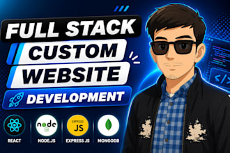 build custom full stack website using mern stack, website development