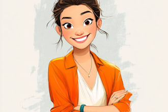 draw beautiful character with style like disney