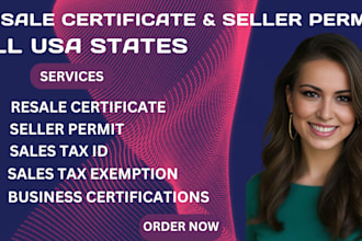 get resale certificate,seller permit in all US states