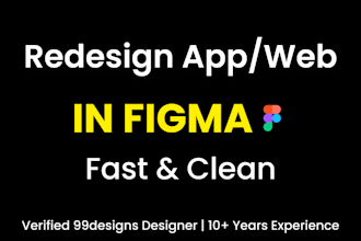 redesign mobile app uiux in figma