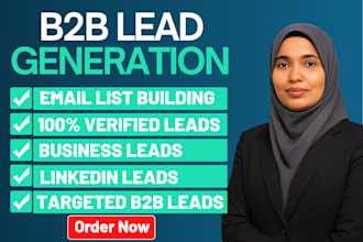provide b2b lead generation and email list building service