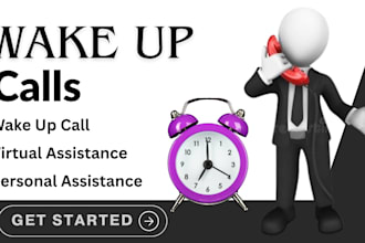 be your personal wake up call assistant and accountability partner