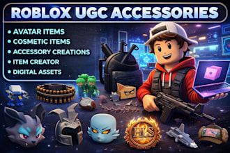 create 3d character robolx ugc accessories high quality