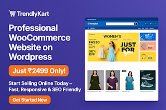 create a professional woocommerce ecommerce website on wordpress