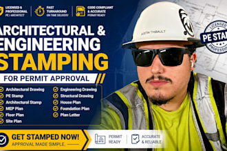 draw, stamp architectural plan, pe stamp, mep, floor plan, city permit drawing