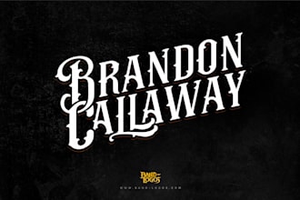 create logo for metal and rock band