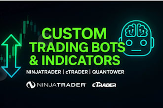 create indicator, strategy on ninjatrader 8 or ninjatrader automated trading bot