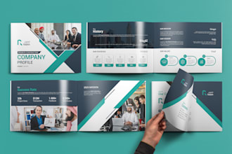design company profile, corporate brochure, catalog, annual report, proposal
