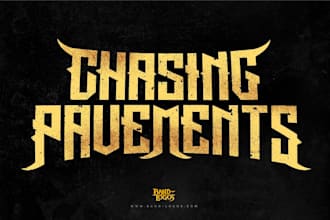 make metal, punk, pop, rock, psychedelic band logo