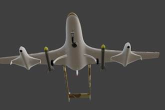 craft 3d stol aerial drone,surveillance,aircraft design,vtol uav,hondajet,bomber