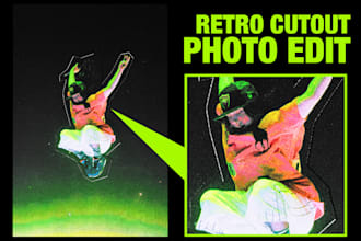 turn your photos into unique cutout, retro look artworks