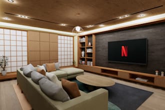 do exterior, interior design architectural 3d rendering 3d modeling