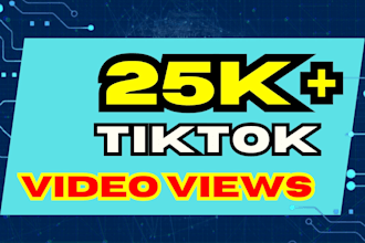 add 25k tiktok video views