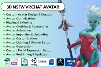 create custom model nsfw furry avatar vrc avatar vrchat avatar