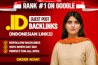 provide high da DR indonesian contextual dofollow id backlinks