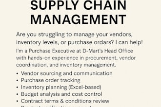 act as your remote erp executive for data, po, and inventory