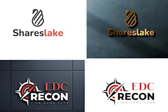 do minimalist initial logo design
