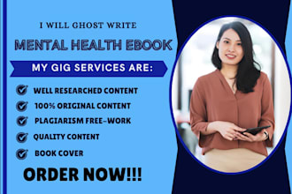 ghostwrite mental health, fitness nursing, psychology, workbook journal ebook