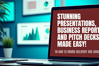 design business presentations, reports, and pitch decks