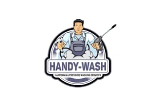 design catchy colorful based handyman logo