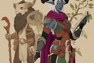 dnd character art and dnd character art