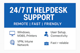 provide 24 7 remote IT helpdesk support for your business