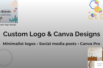 design a minimalist logo and canva graphics
