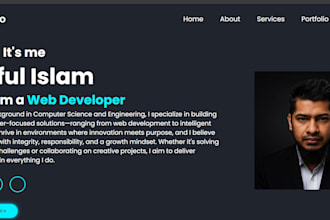 create responsive portfolio website