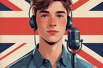 record a fresh and engaging british teen voiceover