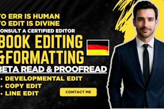 be your book editor for academic books, proofread stories, textbook formatting