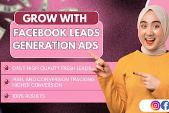 setup and run facebook lead generation ads, fb meta ads campaign
