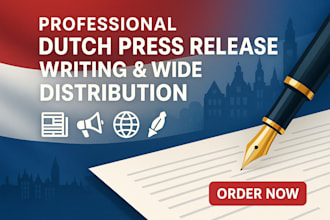 do dutch press release writing and distribution