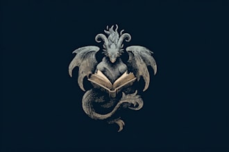 design an unique fantasy book or novel series logo